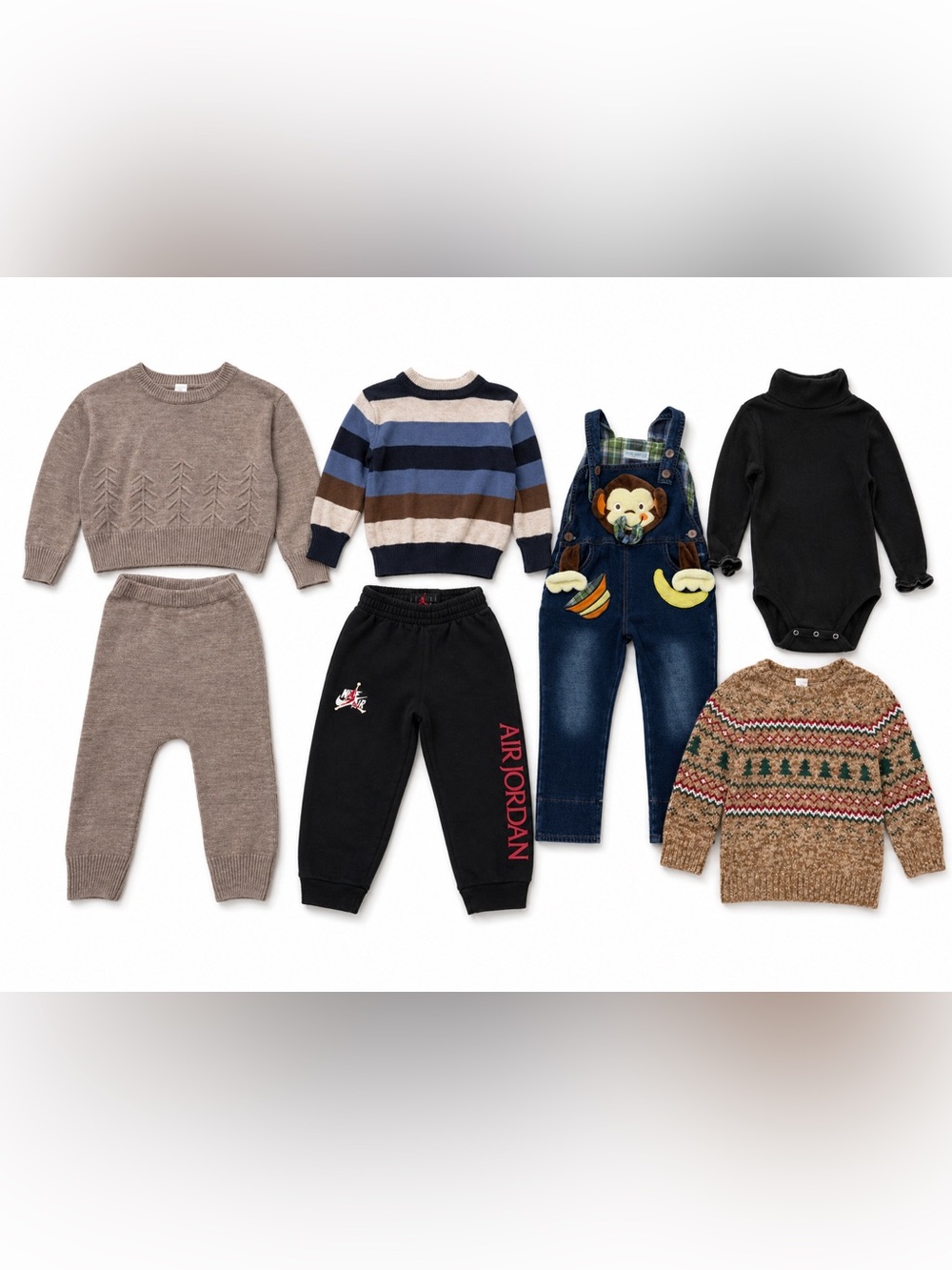 Toddler Boy or Unisex 3T SPRING / Fall / Winter Clothing Bundle | 7 Pieces